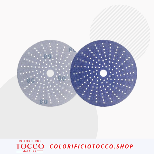 DISCHI ABRASIVI CERAMICI MULTIFORO D.150